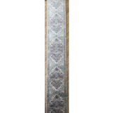 Hive Stone Blue Medallion Transitional Hallway Runner in 80 CM Wide