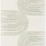 Isla Ivory Soft Green Arch Pattern Wool Rug