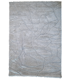 Jazz Beige Abstract Waves Shaggy Rug