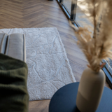 Jazz Beige Abstract Waves Shaggy Rug