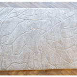 Jazz Beige Abstract Waves Shaggy Rug