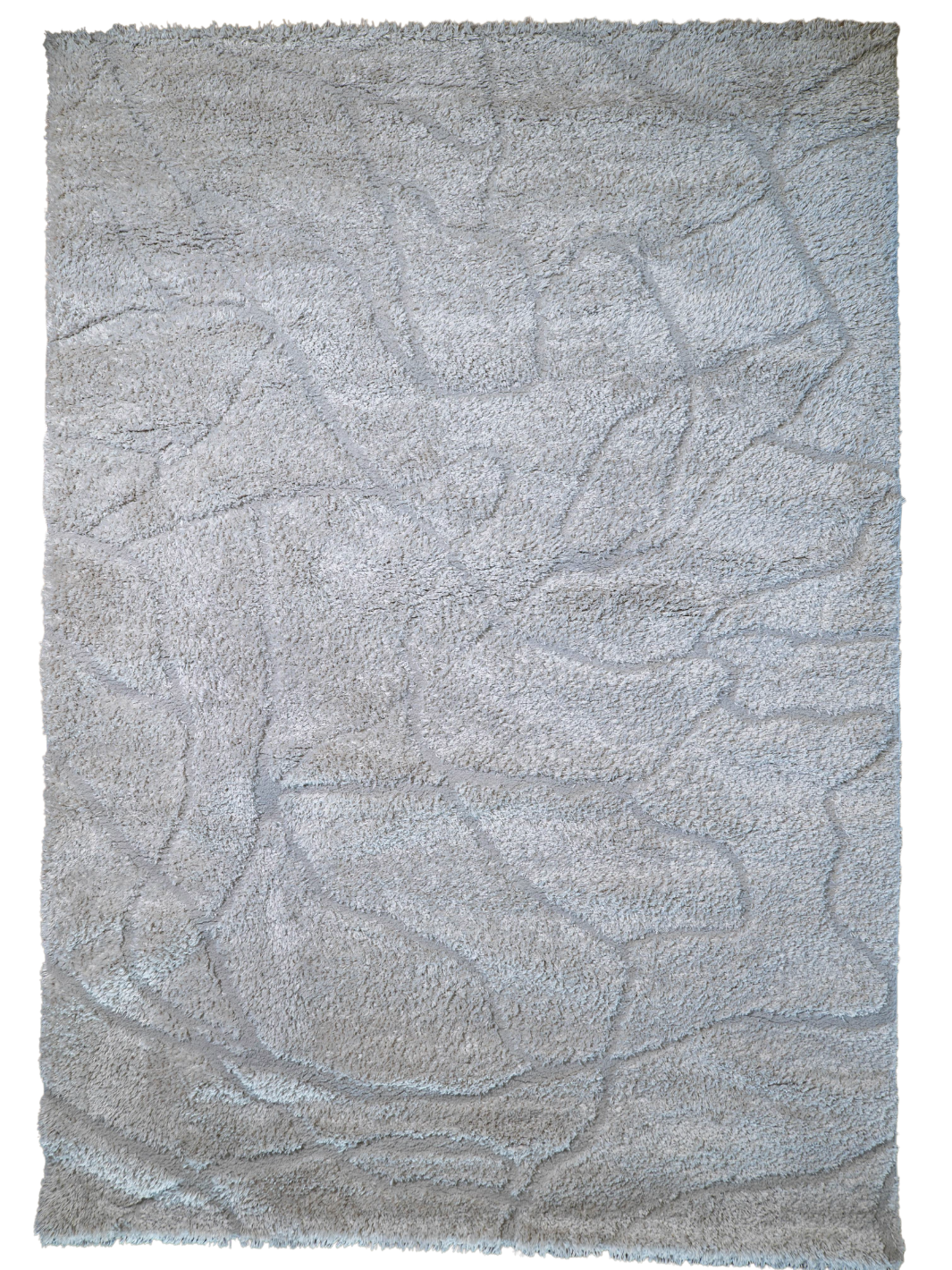 Jazz Beige Abstract Waves Shaggy Rug