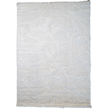 Jazz Cream Abstract Waves Shaggy Rug
