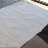 Jazz Cream Abstract Waves Shaggy Rug