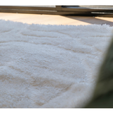 Jazz Cream Abstract Waves Shaggy Rug