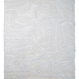 Jazz Cream Abstract Waves Shaggy Rug