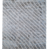 Jazz Vizon Curved Lines Textured Shaggy Rug