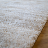 Jazz Cream Beige Textured Lines Modern Shaggy Rug