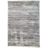 Jazz Cream Grey Textured Lines Modern Shaggy Rug