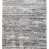 Jazz Cream Grey Textured Lines Modern Shaggy Rug