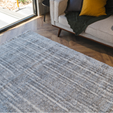 Jazz Grey Soft Linear Texture Shaggy Rug
