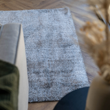 Jazz Grey Soft Linear Texture Shaggy Rug