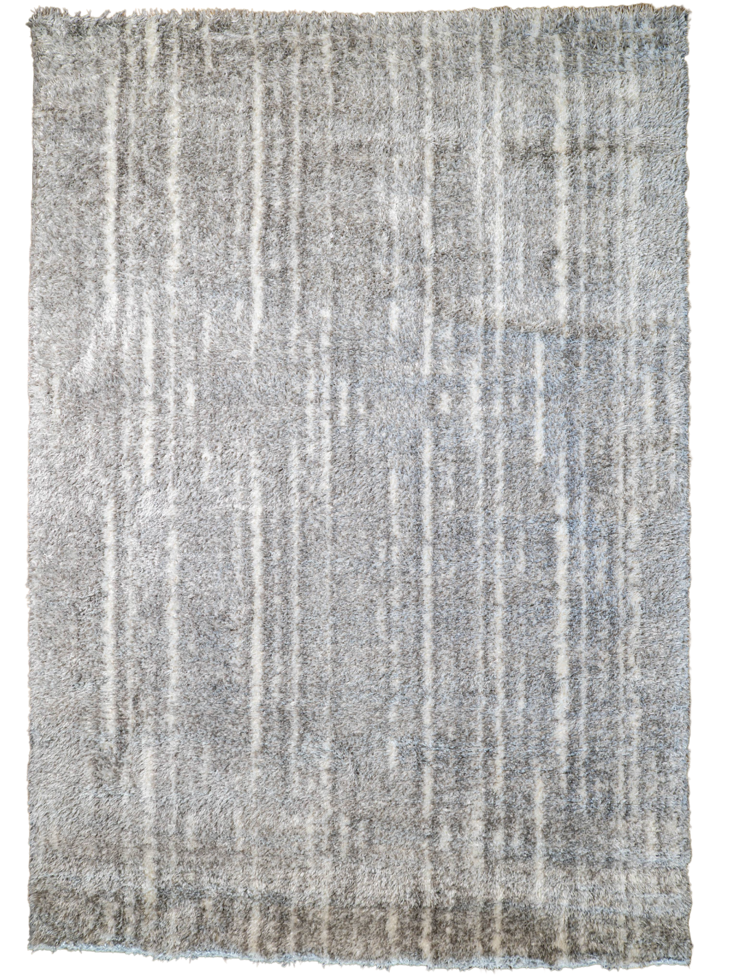 Jazz Grey Soft Linear Texture Shaggy Rug