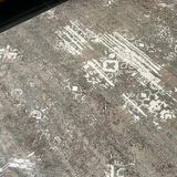 Kira Beige Grey Distressed Oriental Transitional Rug
