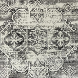 Kira Grey Medallion Diamond Transitional Rug