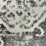 Kira Grey Medallion Diamond Transitional Rug