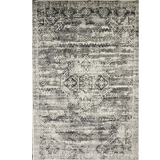 Kira Grey Medallion Diamond Transitional Rug