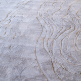 Larisa Cream Beige Marble Flow Rug