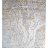 Larisa Cream Beige Marble Flow Rug