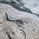 Larisa Cream Green Marble Flow Rug