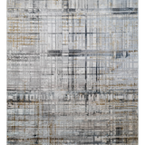 Larisa Charcoal Grey Modern Crosshatch Rug