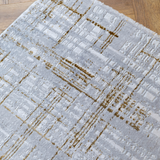 Larisa Light Grey Modern Crosshatch Rug