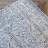 Larisa Cream Beige Tribal Transitional Rug