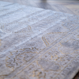Larisa Cream Beige Tribal Transitional Rug