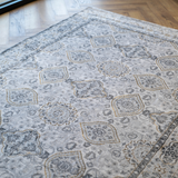 Larisa Charcoal Grey Tribal Transitional Rug