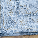 Larisa Charcoal Grey Tribal Transitional Rug