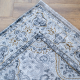 Larisa Charcoal Grey Tribal Transitional Rug