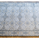 Larisa Grey Blue Tribal Transitional Rug