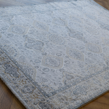 Larisa Grey Blue Tribal Transitional Rug