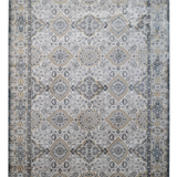 Larisa Grey Blue Tribal Transitional Rug
