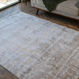 Larisa Cream Beige Washed Abstract Rug