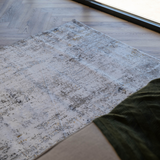 Larisa Charcoal Grey Washed Abstract Rug