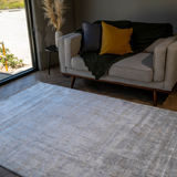 Larisa Light Grey Washed Abstract Rug