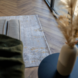 Larisa Light Grey Washed Abstract Rug