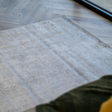Larisa Light Grey Washed Abstract Rug