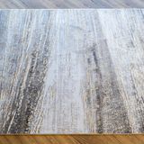 Larisa Cream Brown Modern Striped Texture Rug
