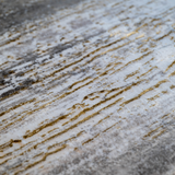 Larisa Cream Brown Modern Striped Texture Rug