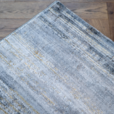 Larisa Cream Brown Modern Striped Texture Rug