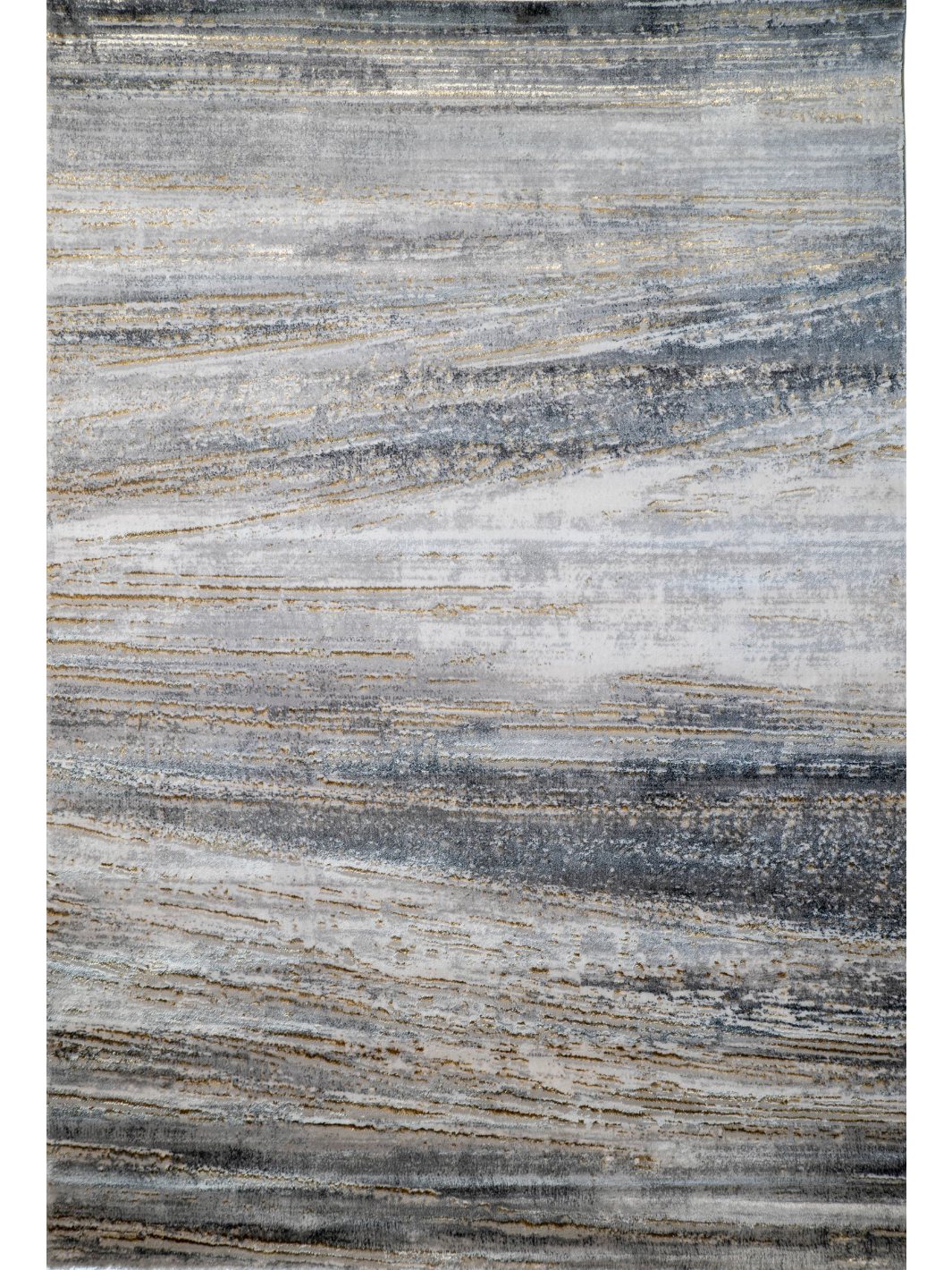 Larisa Cream Brown Modern Striped Texture Rug