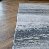 Larisa Grey Blue Modern Striped Texture Rug