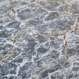 Larisa Grey Marble Quartz Crackle Rug