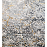 Larisa Charcoal Grey Marble Quartz Crackle Rug