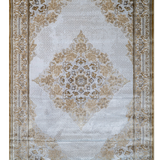 Larisa Cream Gold Traditional Medallion Rug