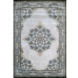 Larisa Cream Green Traditional Medallion Rug