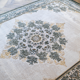 Larisa Cream Green Traditional Medallion Rug