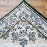Larisa Cream Green Traditional Medallion Rug